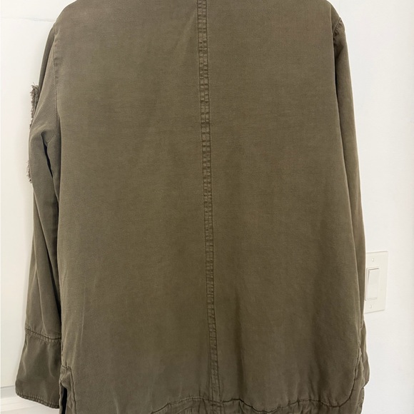 Willow & Clay Green Military Style Utility Jacket sz L - Picture 3 of 6